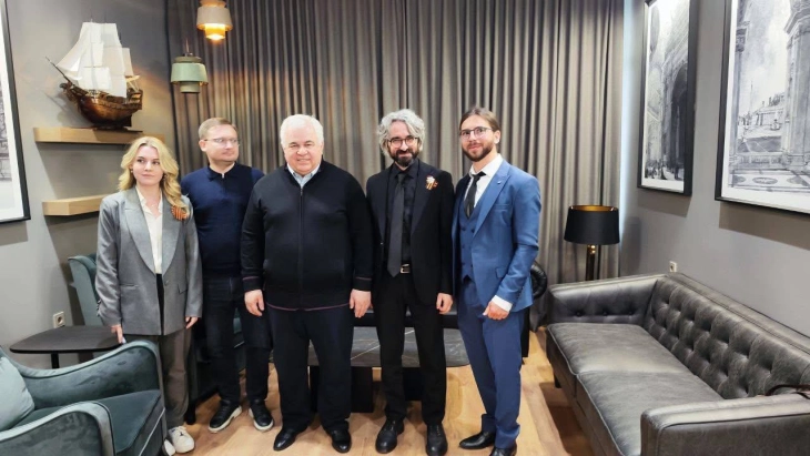 Апасиев на средба со Тајасев, заменик претседателот на КПРФ