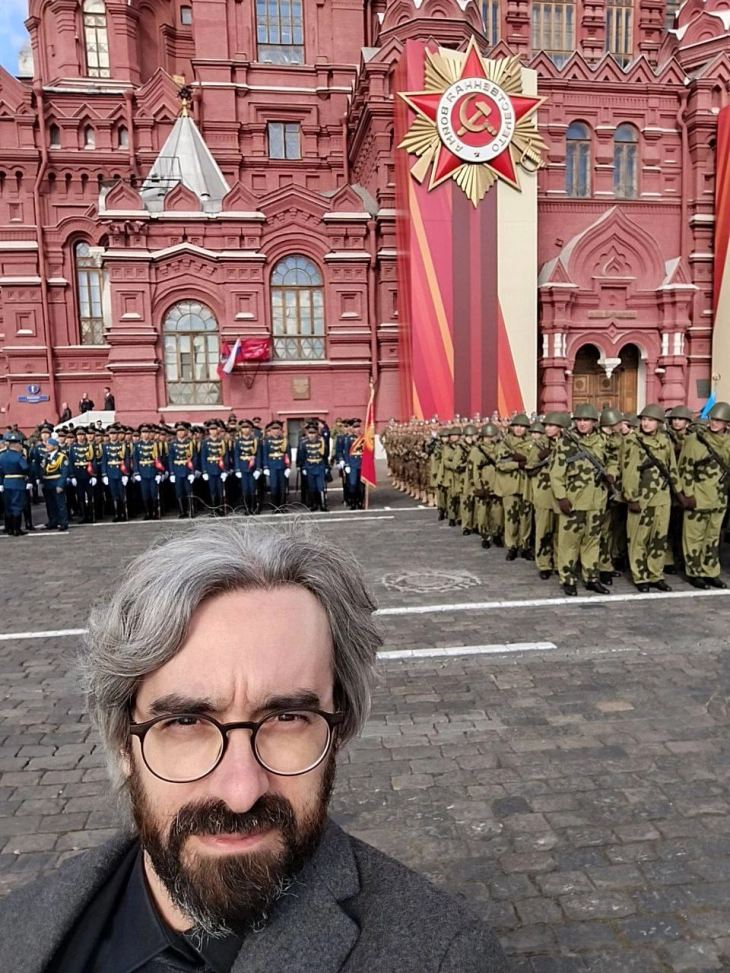 Апасиев на воената парада на Црвениот плоштад во Москва