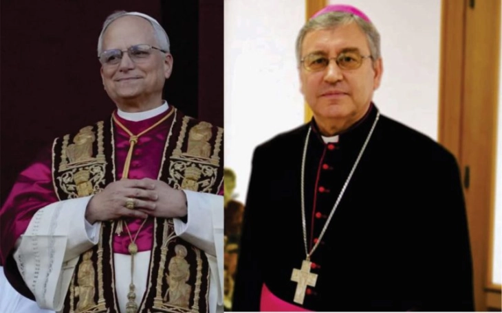 Бискупот Стојанов упати честитки до папата Лав Четиринаесетти