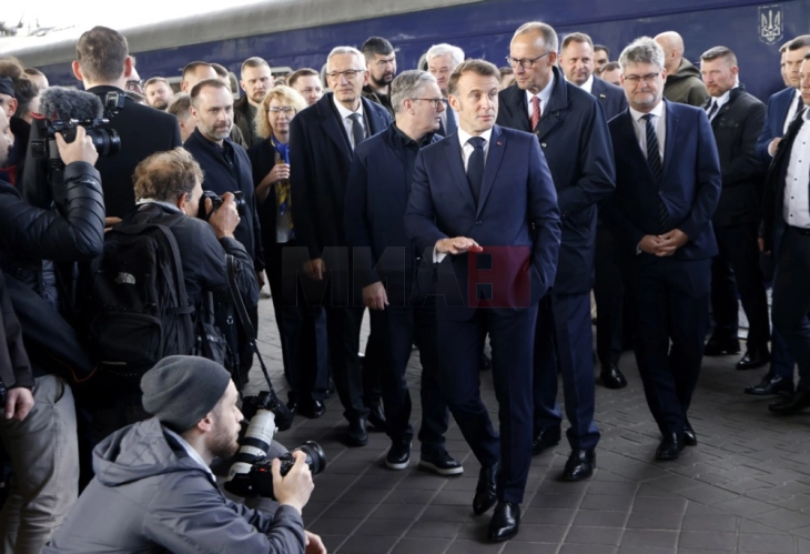 Макрон, Мерц, Стармер и Туск во Киев: Поддршка за Украина и повик за прекин на огнот