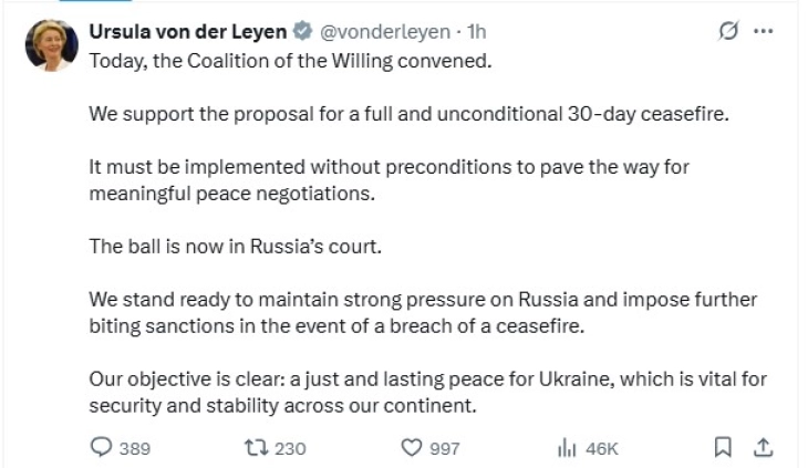 Fon der Lajen, Makron dhe Merc: Sanksione më të ashpra nëse Rusia refuzon armëpushim