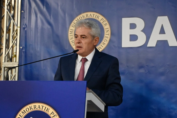 Fjalimi i kryetarit të BDI-së, Ali Ahmetit nga takimi në Strugë