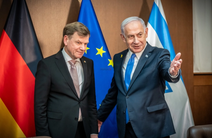 Нетанјаху ги пофали „одличните односи“ со Берлин за време на посетата на Вадефул