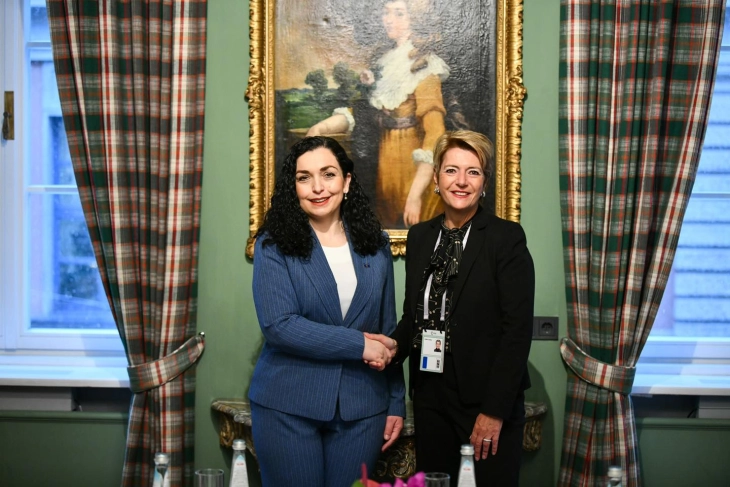 Presidentja Osmani ftohet nga presidentja e Zvicrës për vizitë shtetërore më 21-22 maj