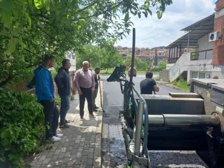 Асфалтирање на повеќе улици во делчевската населба Ново Делчево