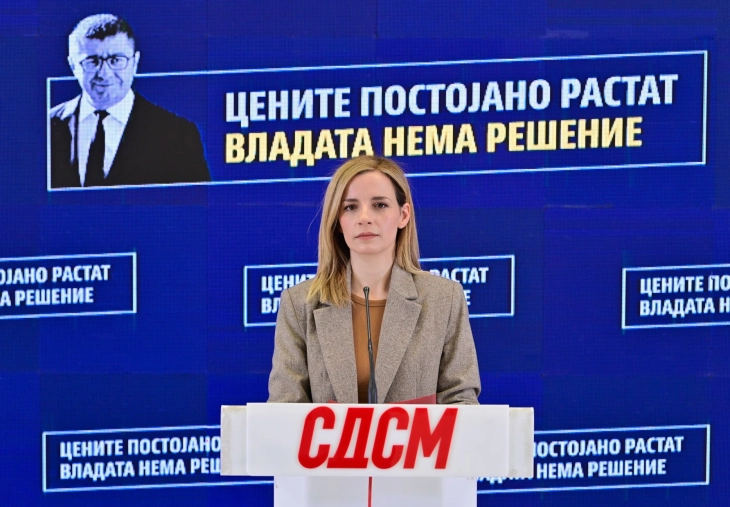 Костова: Цените растат стандардот на граѓаните опаѓа – власта нема решение