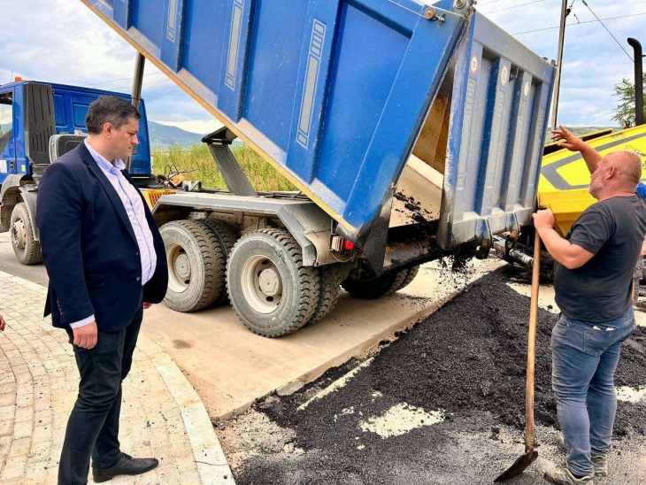 Асфалтирање на ул. „119“ во Јака, Општина Илинден