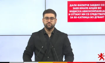 Манасиевски: Дали Филипче заедно со Заев имале акции во индиска авиокомпанија и оттаму им се средствата за 50-катница во Дубаи