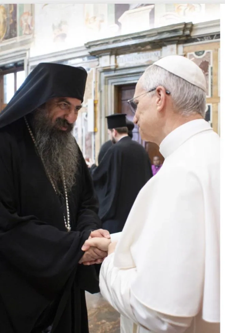 Претставник од МПЦ-ОА на интронизацијата на папата Лав XIV