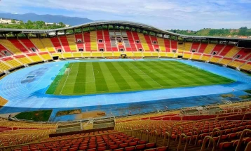 Националната арена подготвена за финалето на Купот на Македонија