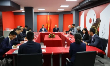 Левица: Историска средба на Комунистичката партија на Кина со Левица во Скопје