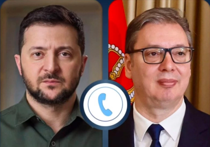 Вучиќ телефонски разговараше со Зеленски за билатералната соработка и европскиот пат на Србија и Украина