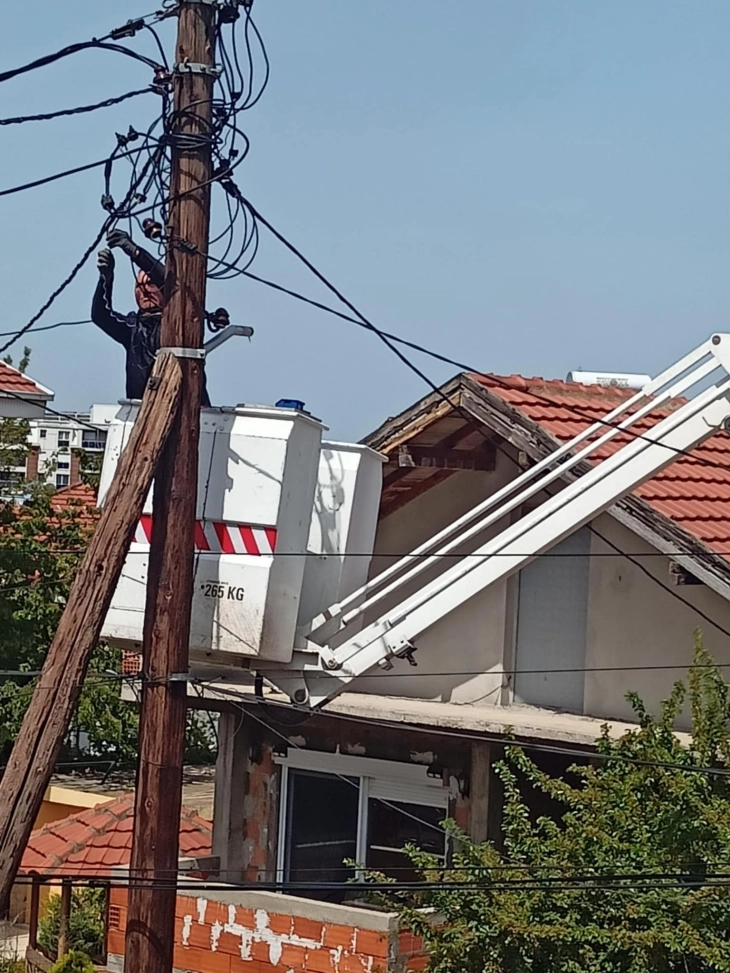 Oпштина Велес привршува со поставувањето на новото паметно и економично ЛЕД осветлување во градот и селата