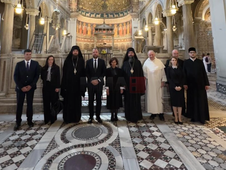 Siljanovska Davkova në Romë në shënimin e Ditës së iluministëve mbarësllavë