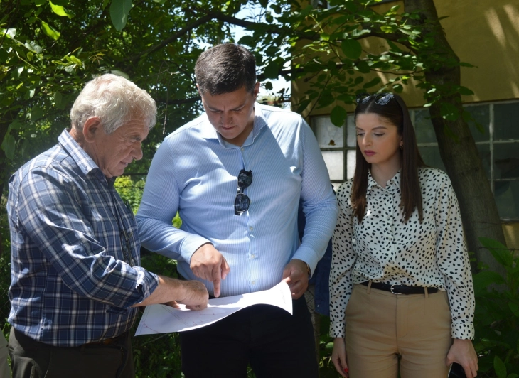 Изградбата на фекална канализација во месноста Плац во населба Илинден