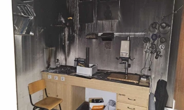 Пожар во просторија на Народна техника во Куманово