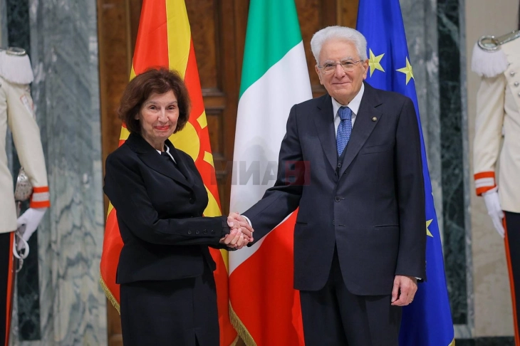 EU must not allow country to be victim of identity issues or bilateralization, Mattarella tells meeting with Siljanovska Davkova