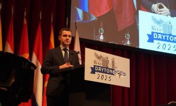 Муцунски на Пленарна седница во рамки на Пролетната сесија на Парламентарното собрание на НАТО во Дејтон