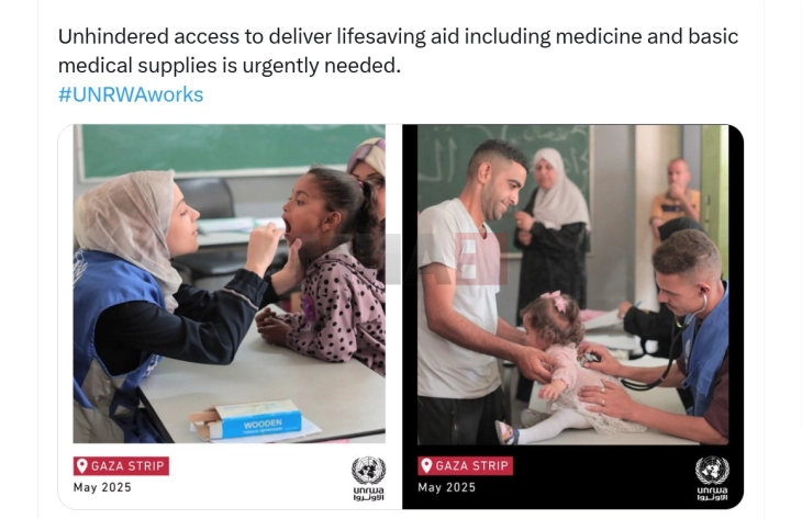 UNRVA: Vetëm gjashtë prej 22 qendrave shëndetësore të agjencisë në Gazë ende punojnë