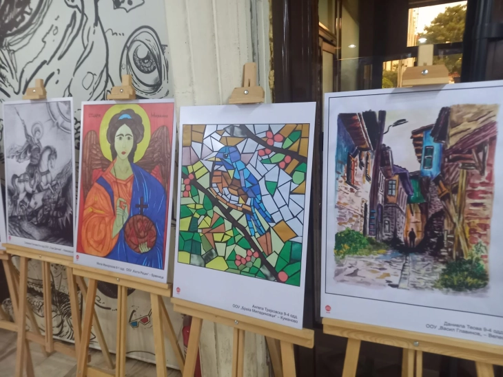 Во Битола отворена државна изложба на детски ликовни творби на тема „Народната култура како трајна инспирација во моето творештво“