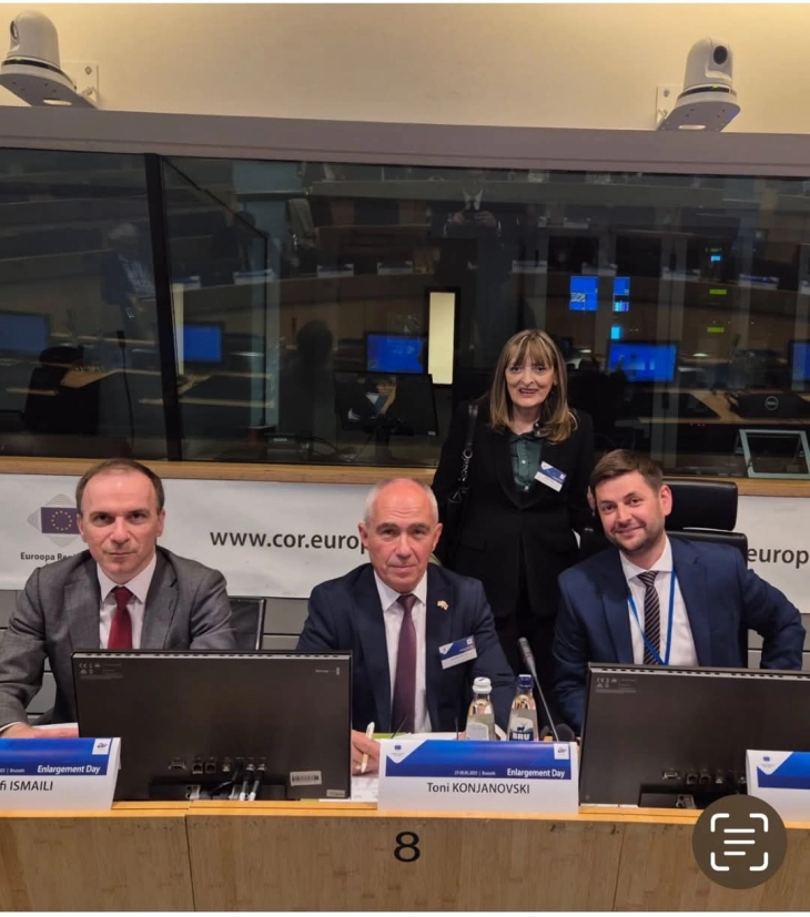 Тони Коњановски ко-претседавач на комитетот на региони во Брисел