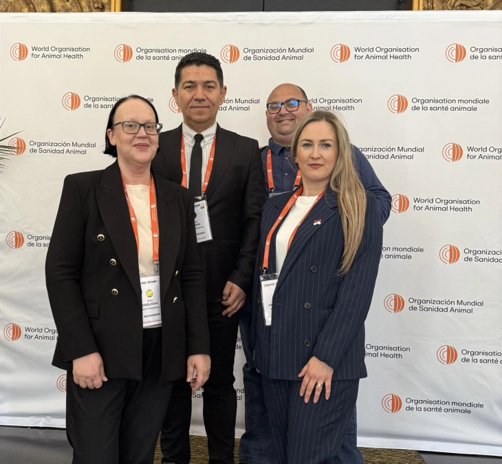 Директорот на АХВ делегат на Генералното Собрание на Светската организација за здравствена заштита на животните во Париз