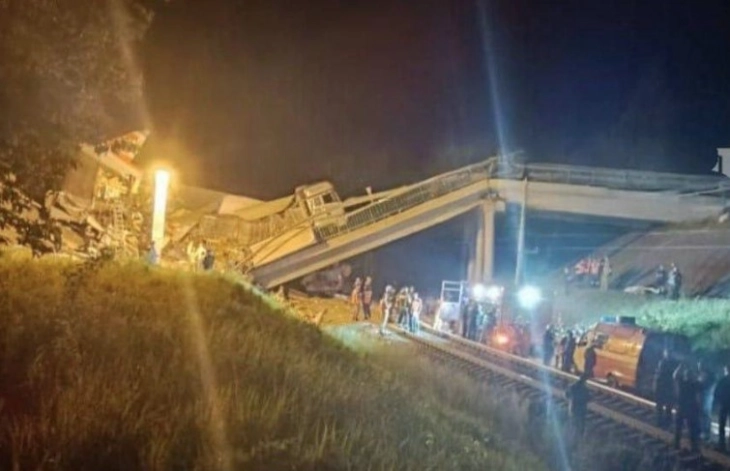 At least seven killed after bridge collapse derails train in Russia