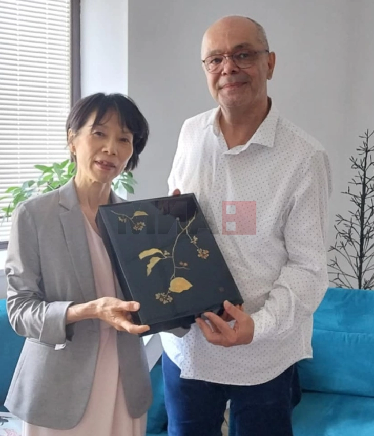 Ambasadorja japoneze Secuko për vizitë në MIA në takim me drejtorin Janevski