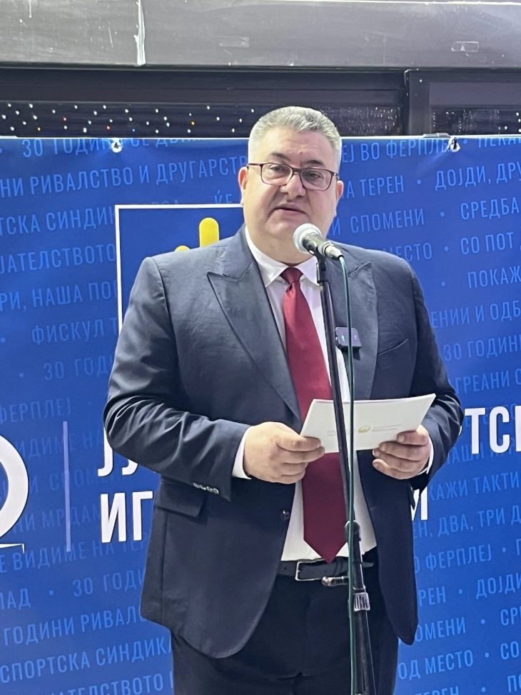 Минчев на свеченото отворање на 30-ти Јубилејни спортски игри на Синдикатот на УПОЗ: Силна јавна администрација како основа за силна Македонија