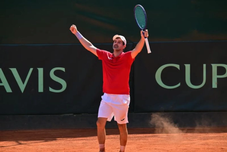 Дејвис куп: Победа за Македонија, Мицов го донесе вториот поен против Малта