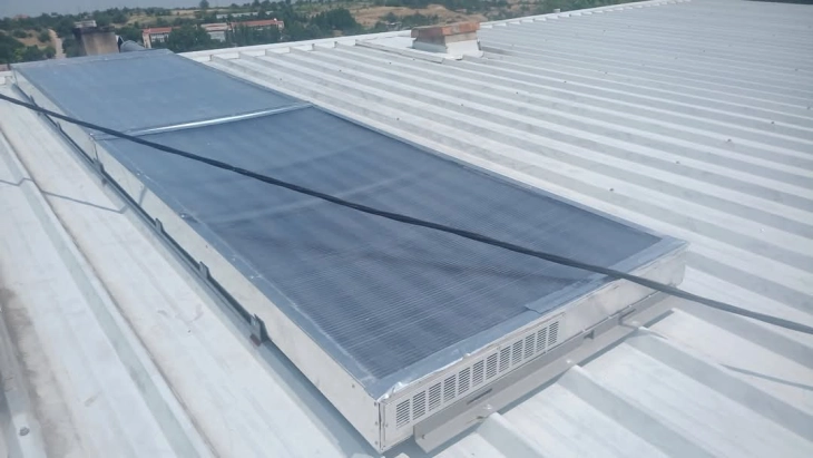 Хибридна сушара за еколошко сушење земјоделски производи инсталирана во Неготино