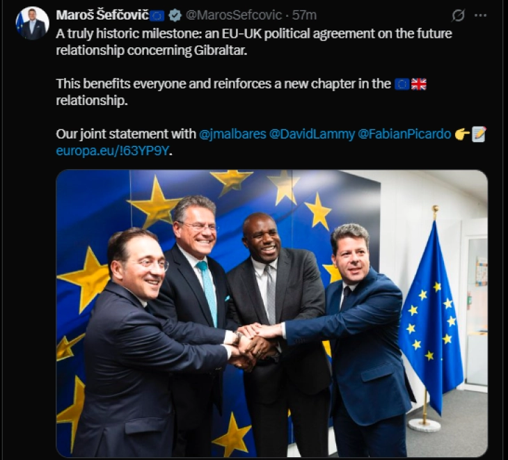 BE-ja dhe Britania e Madhe arritën marrëveshje për statusin e Gjibraltarit