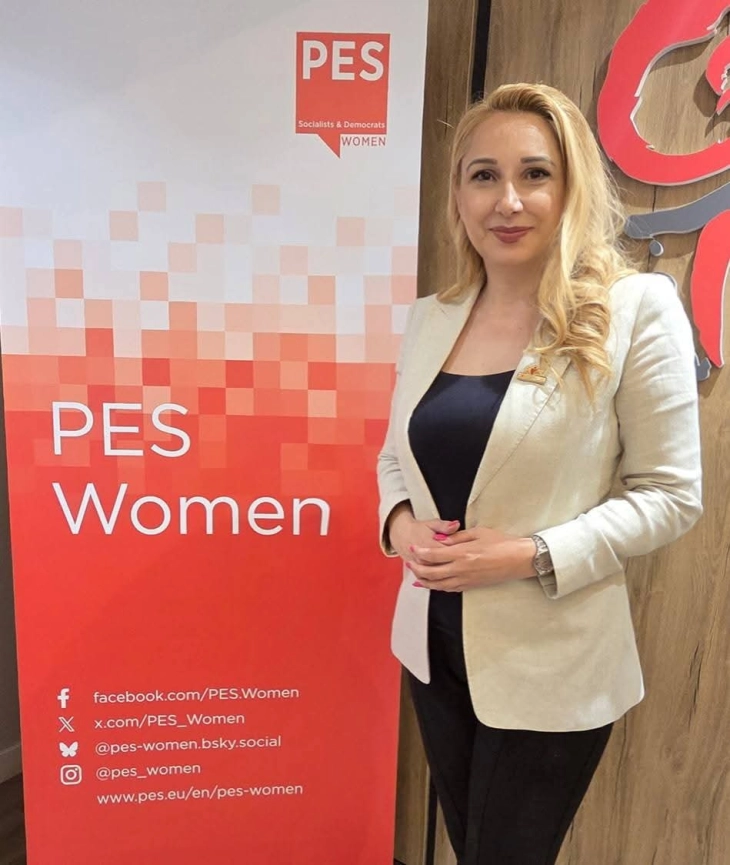 Колева од Форум на жени на СДСМ на настан на Форум на жени на Партијата на европските социјалисти во Малта 