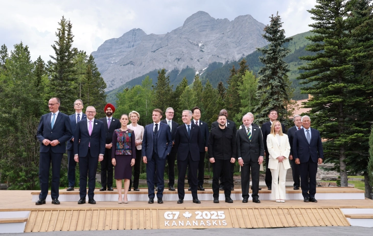 G7 and guests wrap up meeting without Trump as conflicts top agenda