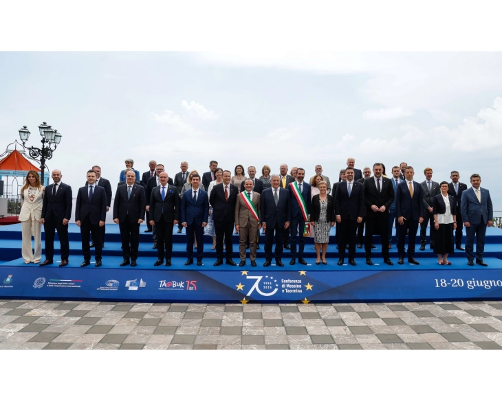 Mucunski në shënimin e 70-vjetorit të Konferencës në Mesina, në Taormina të Italisë