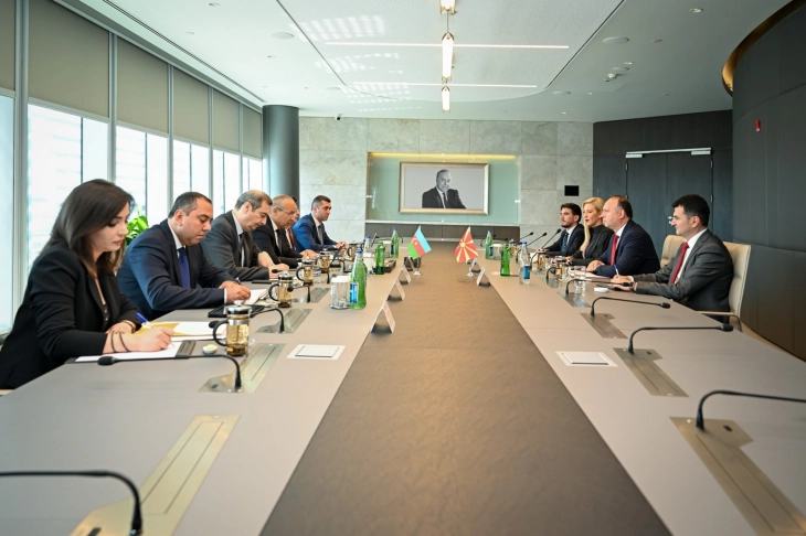 Speaker Gashi meets Azerbaijan's Economy Minister Jabbarov, discuss opportunities for cooperation in energy sector