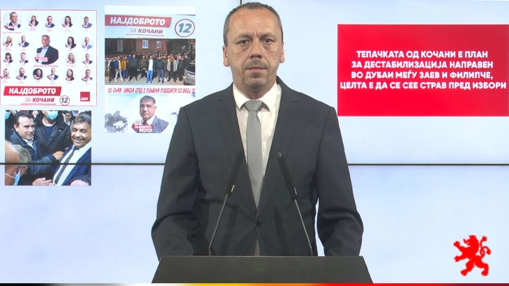 Петрушевски: Тепачката од Кочани е план за дестабилизација направен во Дубаи меѓу Заев и Филипче, целта е да се сее страв пред избори