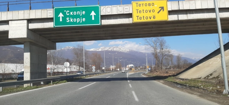 Нормализиран сообраќајот на автопатот Тетово-Скопје