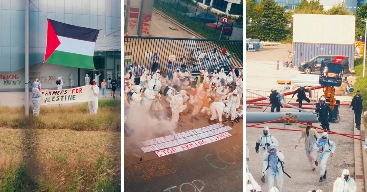 Aktivistë palestinezë në Belgjikë shkatërruan pajisje ushtarake dedikuar Ukrainës