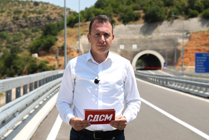 Талески: Готов патот низ Фаришката клисура, СДСМ заврши над 90 отсто од проектот