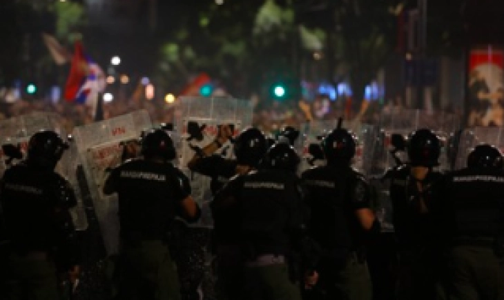 Several protesters, police officers injured after student demonstration in Belgrade