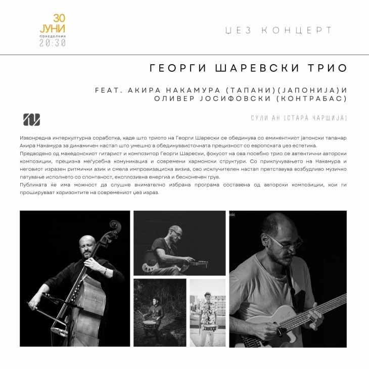 Џез концерт на триото на Георги Шаревски