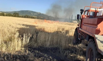 Шест пожари за еден ден во кумановско