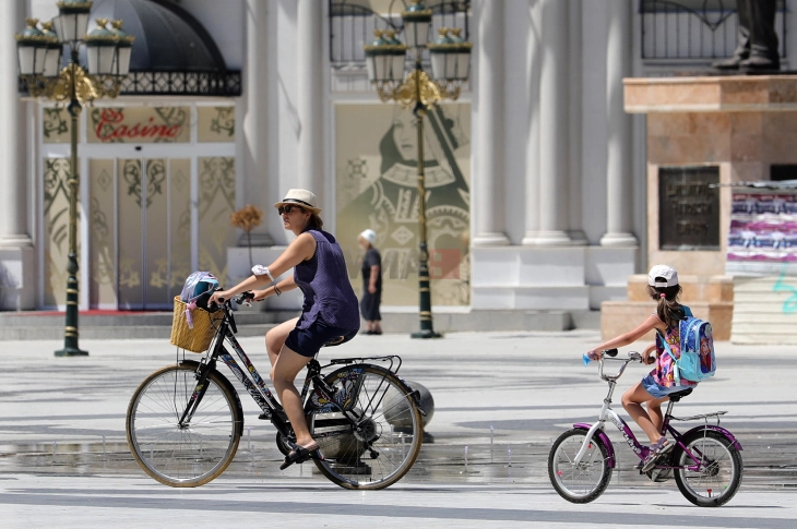 Deri në fund të javës moti do të jetë me diell dhe i nxehtë me temperatura deri 40 gradë