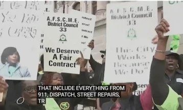 Штрајк на 10.000 комунални работници во Филаделфија по неуспешните преговори со градските власти