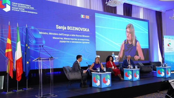 Bozhinovska nga Forumi i biznesit Itali- Maqedoni: Tranzicioni i gjelbër tashmë ka filluar- dhe Maqedonia po udhëheq!