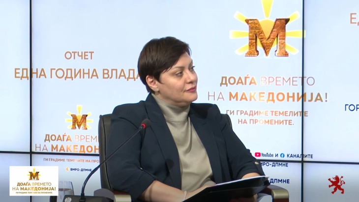 Димитриеска Кочоска: Просечниот раст на БДП седум години со СДСМ на власт беше 1,6 отсто, ние за една година го качивме над 3 отсто