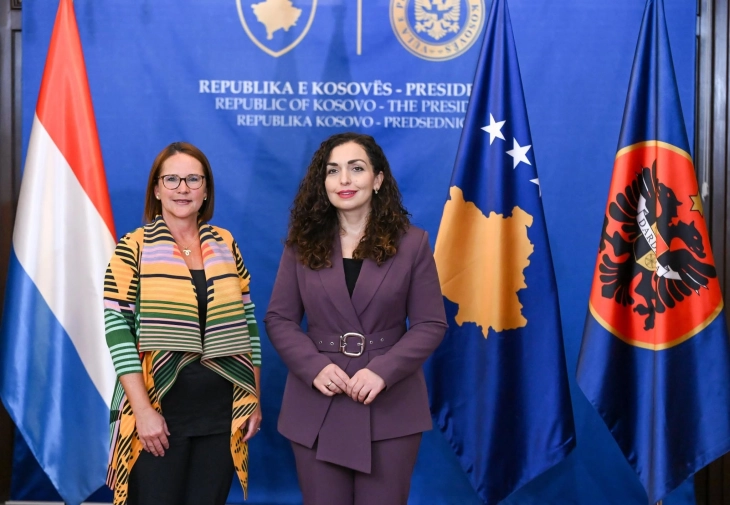 Presidentja Osmani priti ministren e Mbrojtjes së Luksemburgut, Juriko Backes