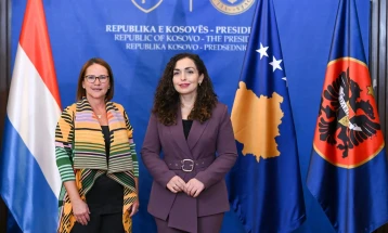 Presidentja Osmani priti ministren e Mbrojtjes së Luksemburgut, Juriko Backes