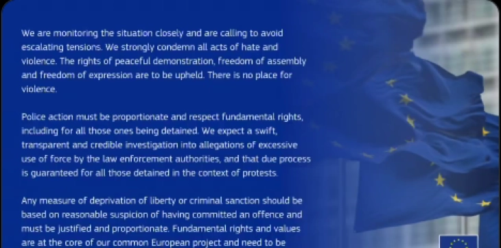 ЕУ ги осуди омразата и насилството во Србија и повика на избегнување ескалација